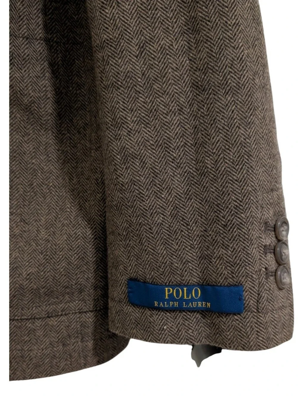 Polo Ralph Lauren Brown Herringbone Sport Coat Blazer - Size 42L NWOT